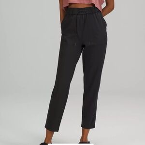 Lulu Lemon Women's Stretch High-Rise Pant 7/8 Length in Black